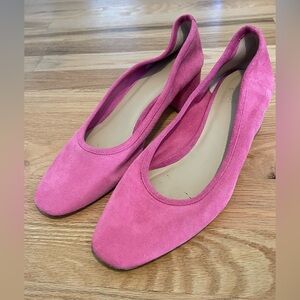 Maryam Nassir Zadeh Pink Suede Roberta Heel Sz 39